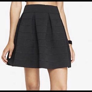Express Pleated Skirt with Elastic Waist, M